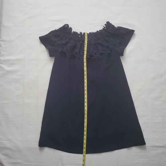 JODIFL Women's Lace Off-Shoulder Short Sleeve Black Blouse Size Small NWT - Picture 14 of 14